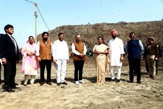 Hon’ble Lt. Governor planted bamboo trees at the Bhalswa Landfill Site along with Hon’ble CM Smt. Rekha Gupta